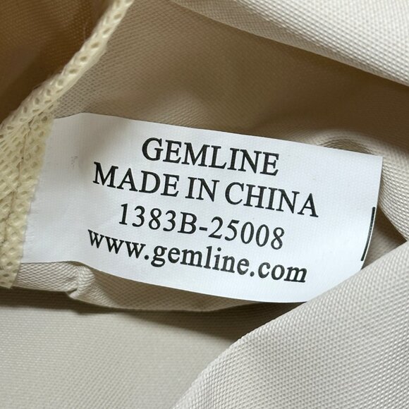 Dansko Gemline Convertible Tote Bag Backpack Beige Black Canvas Outer Pocket - Picture 7 of 12